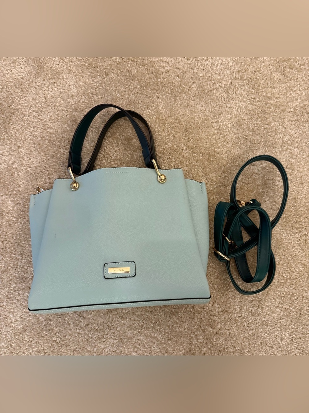 Aldo blue shoulder tote bag / purse